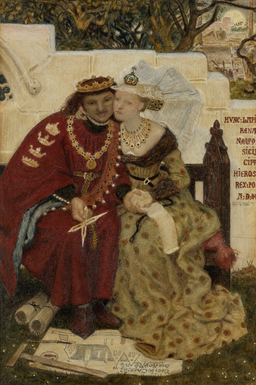 De huwelijksreis van koning René door Ford Madox Brown