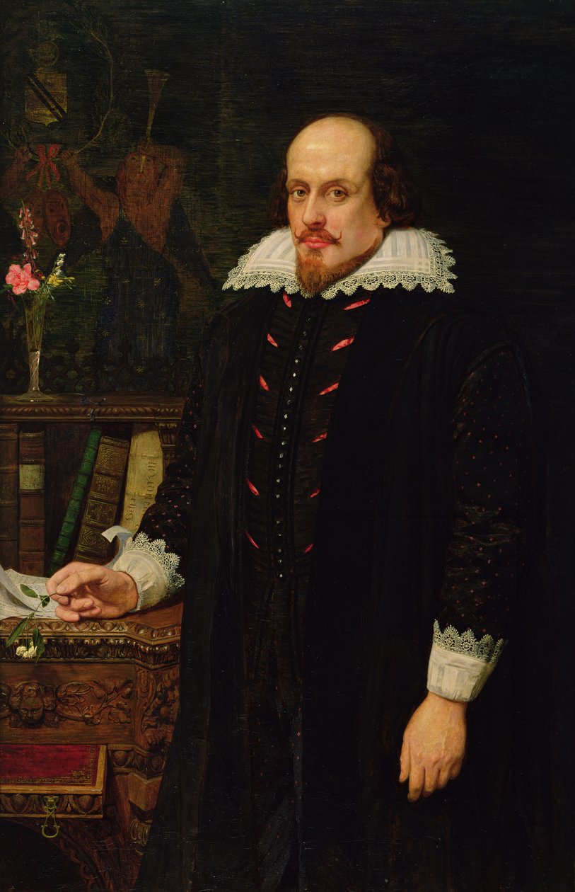 Portret van William Shakespeare (1564-1616) 1849 door Ford Madox Brown