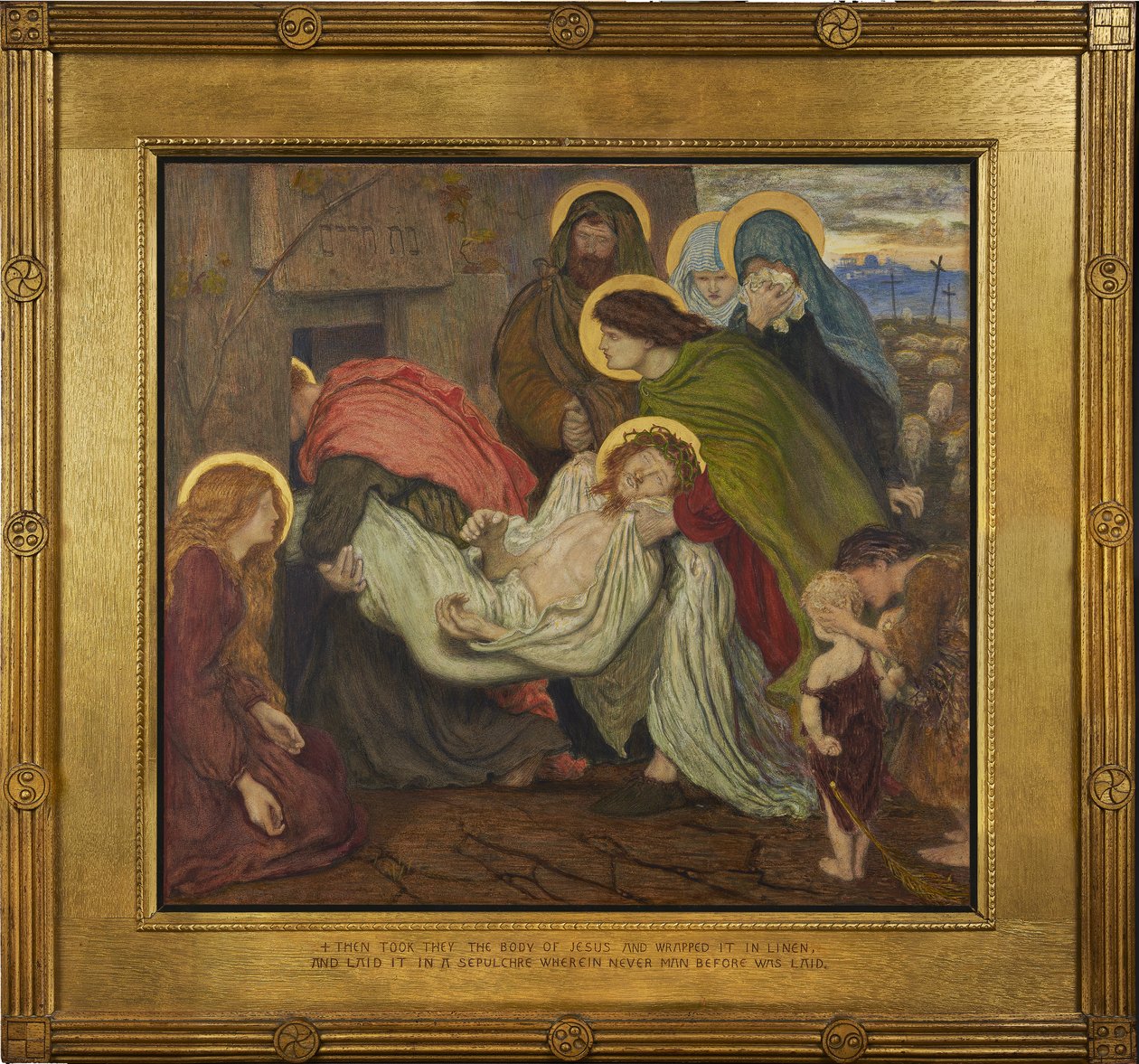 De graflegging door Ford Madox Brown
