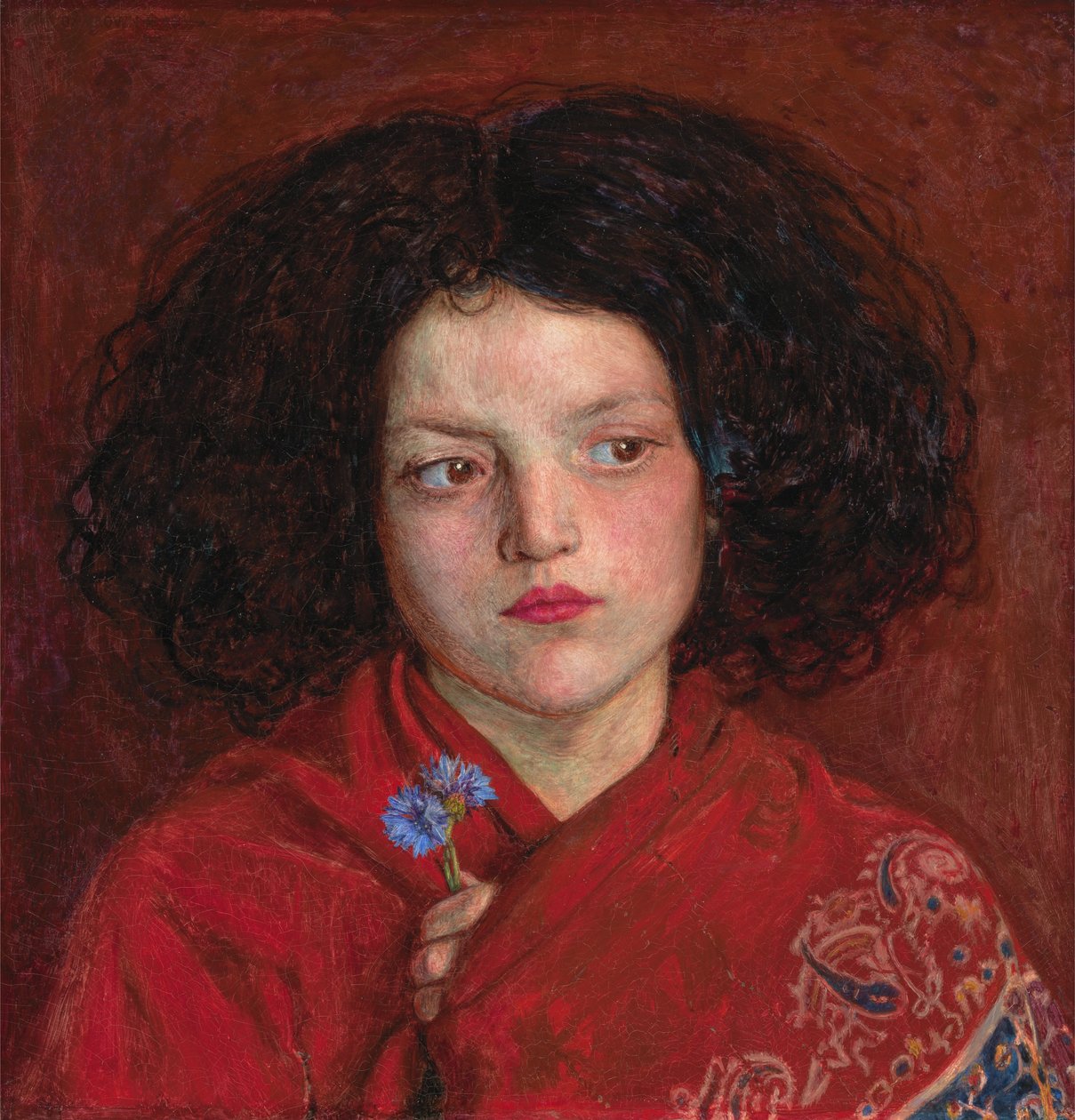 Het Ierse meisje door Ford Madox Brown