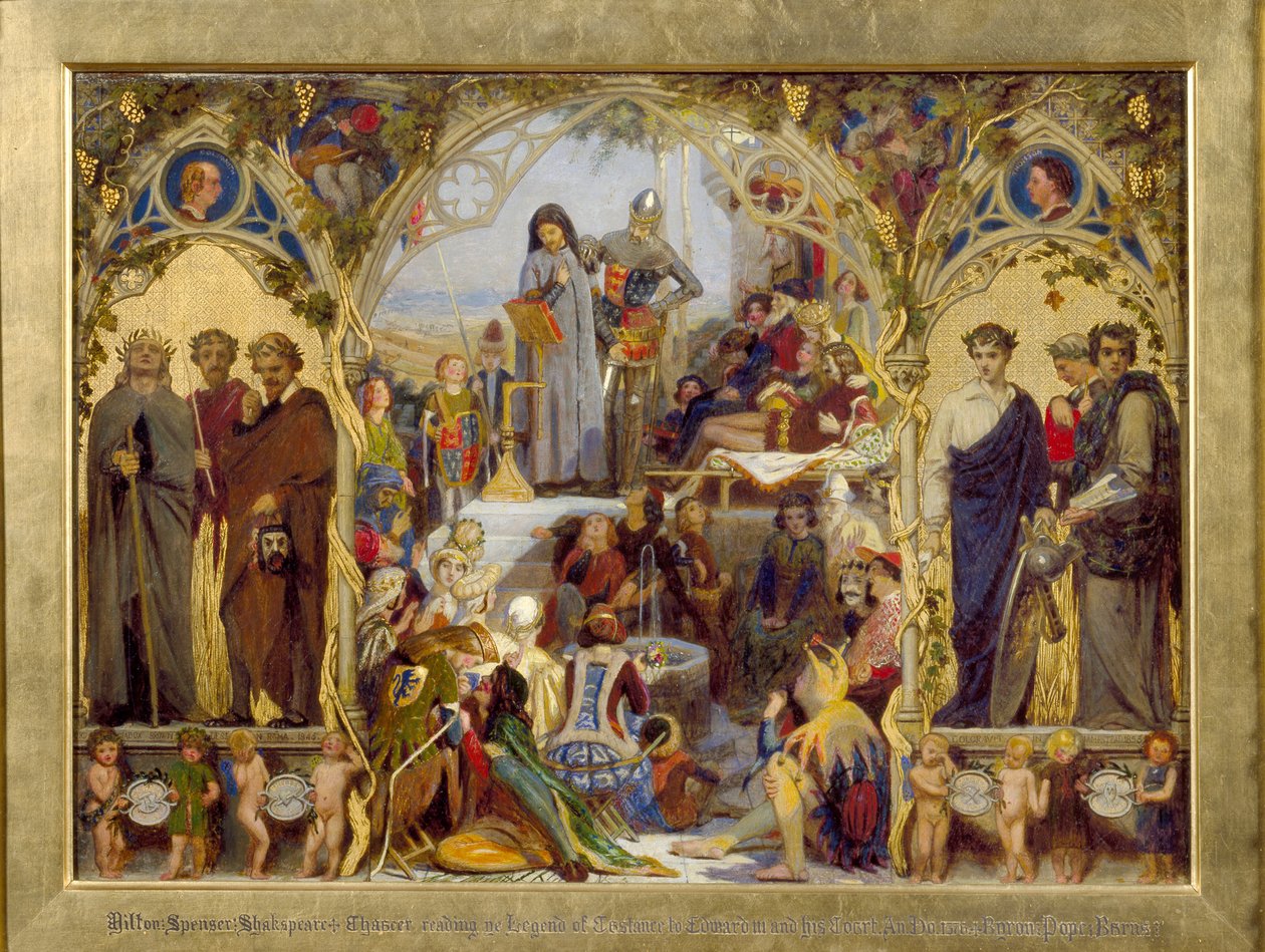 De Zaden en Vruchten van Engelse Poëzie door Ford Madox Brown