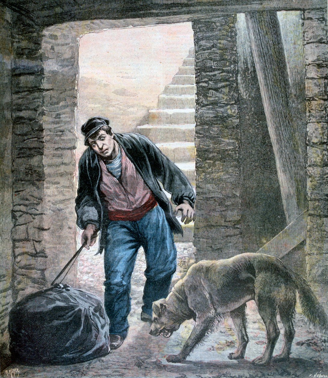 Een misdaad op de Rue Botzaris, Parijs, 1892 door Fortuné Méaulle
