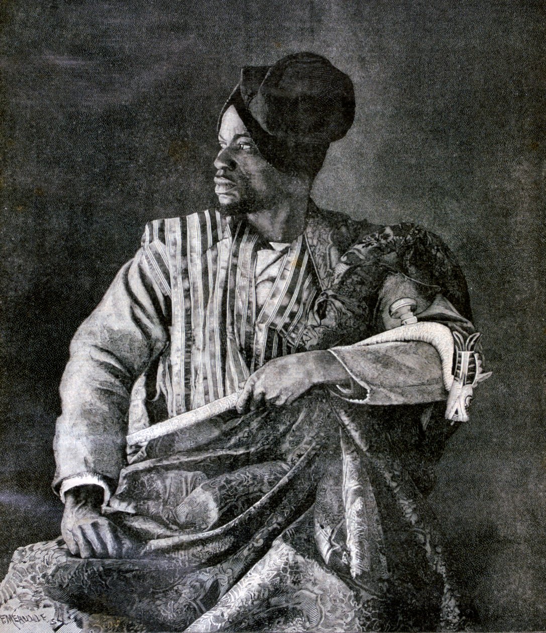 De belangrijkste Dahomey-gezant voor koning Behanzin in Parijs, 1893 door Fortuné Méaulle
