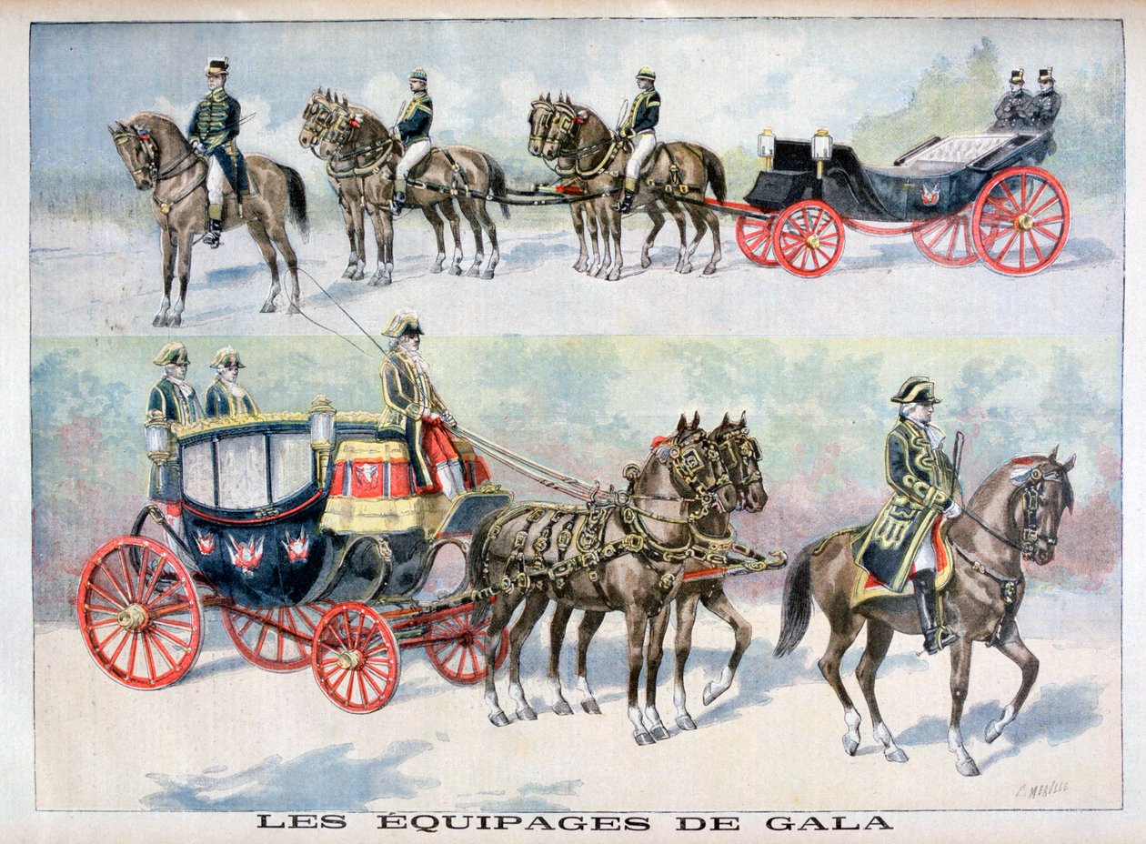 Soorten galakoetsen, 1896 door Fortuné Méaulle