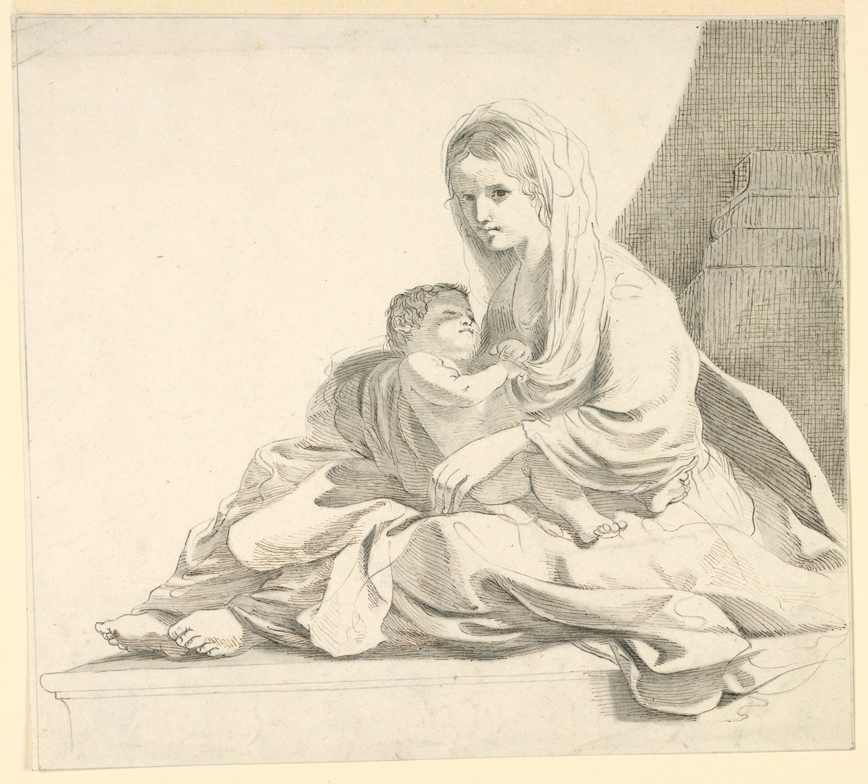 Vrouw met Kind door Fortunato Duranti
