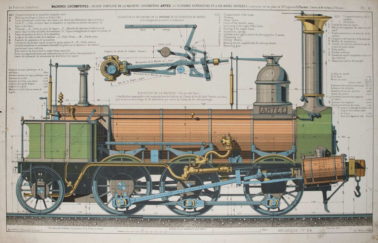Stoomlocomotief door Fortune Delarue