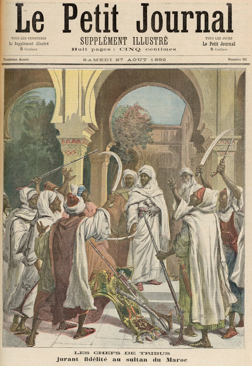 De Stamhoofden Zweren Trouw aan de Sultan van Marokko, uit 