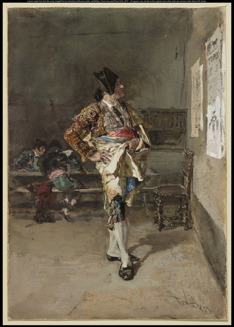 Toreador, 1869 door Fortuny y Carbó