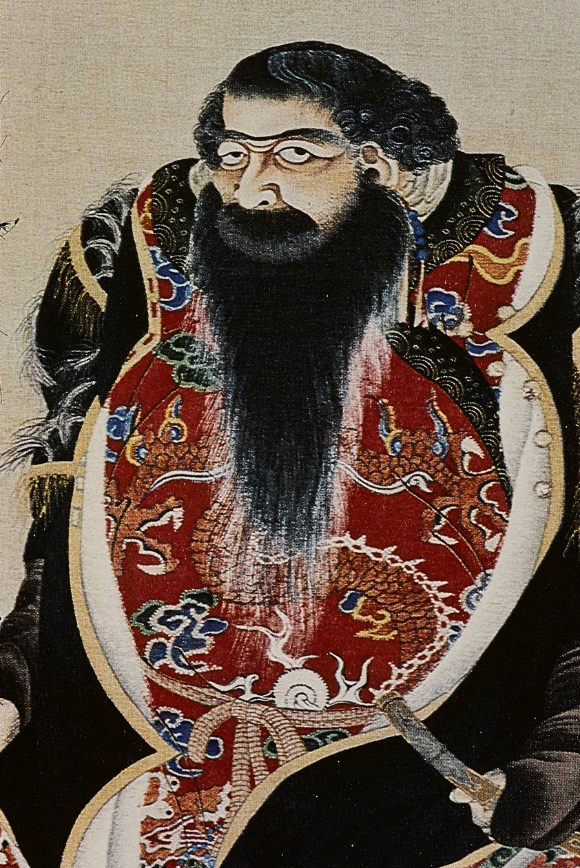 De grote leiders van de achttiende-eeuwse Ainu: Itokoi en Shinichi uit Akkeshi, Chosama uit Uraashibetsu en Shonko uit Noshappu, in het bijzonder, illustratie door Fosco Maraini