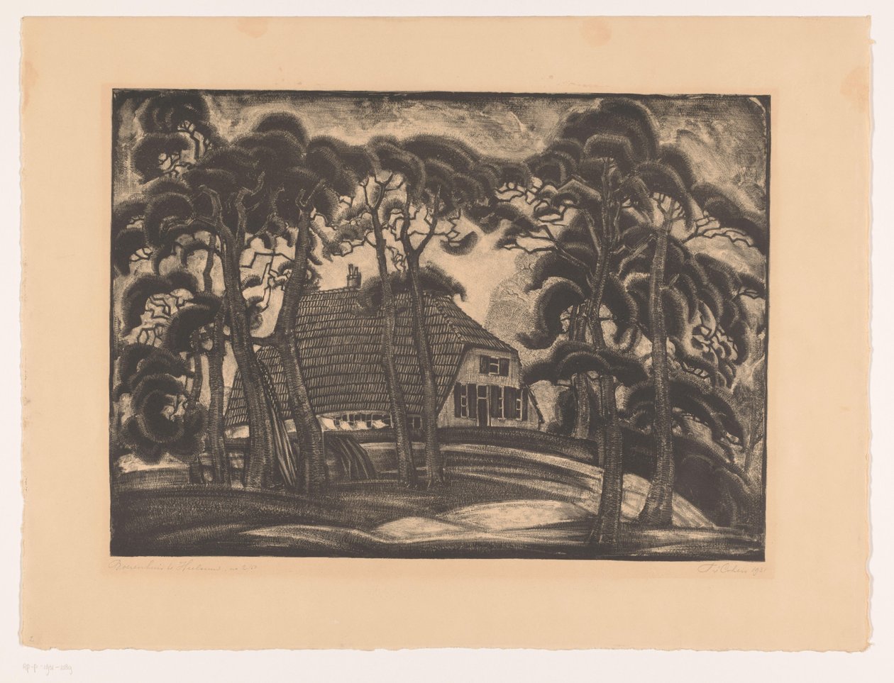 Huis tussen bomen door Fré Cohen