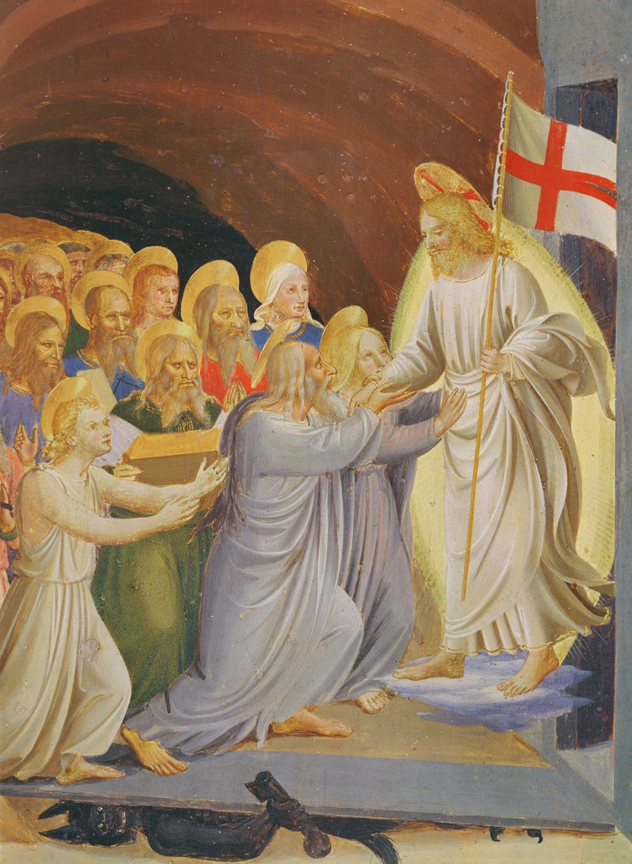 Scènes uit het leven van Christus, 3e paneel (detail) door Fra Angelico