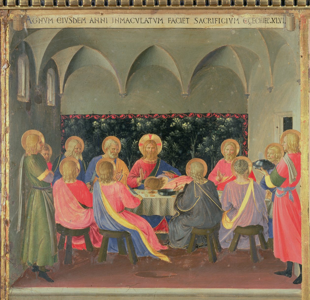 Het Laatste Avondmaal (detail) door Fra Angelico