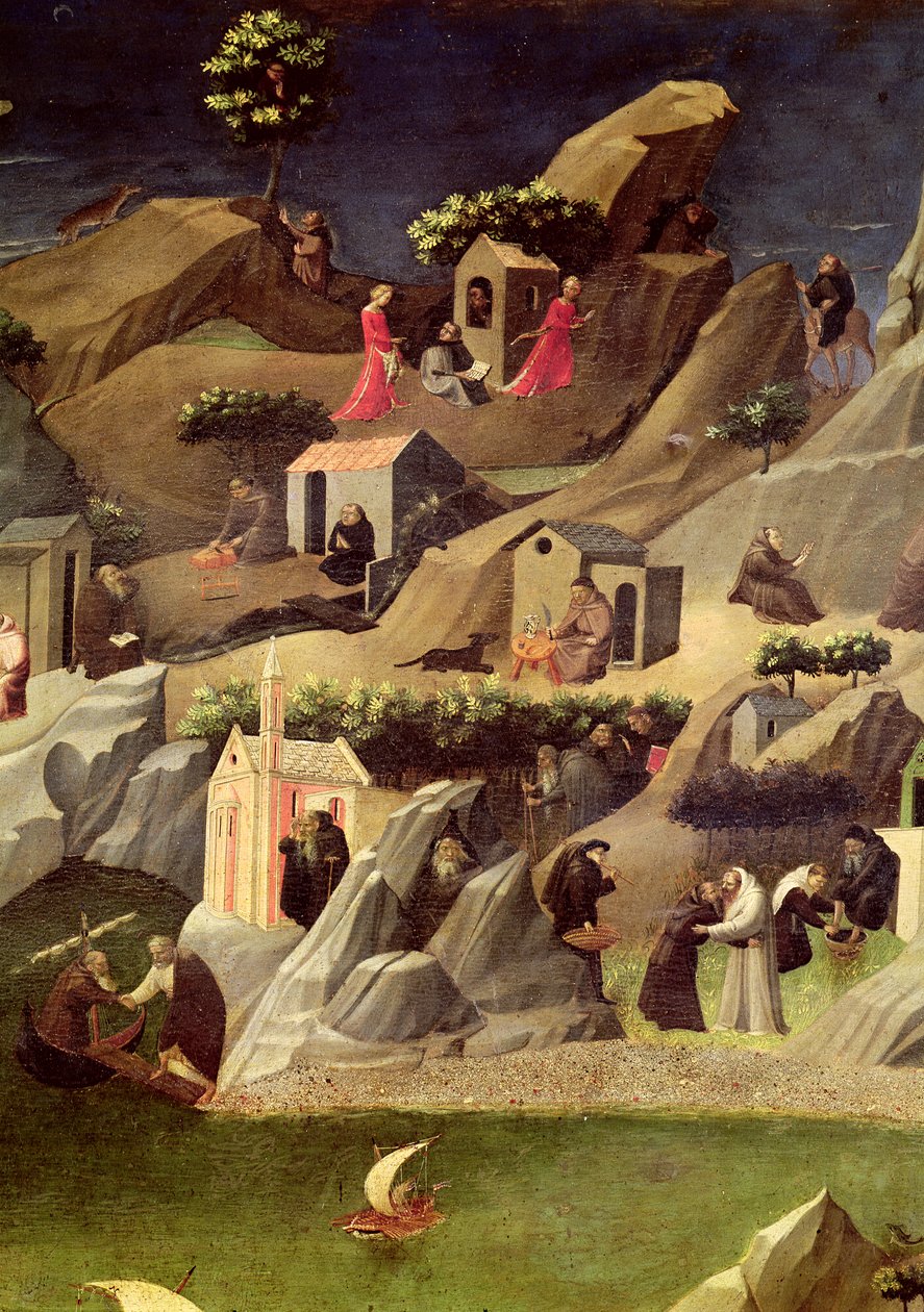 De Thebaid (detail) door Fra Angelico