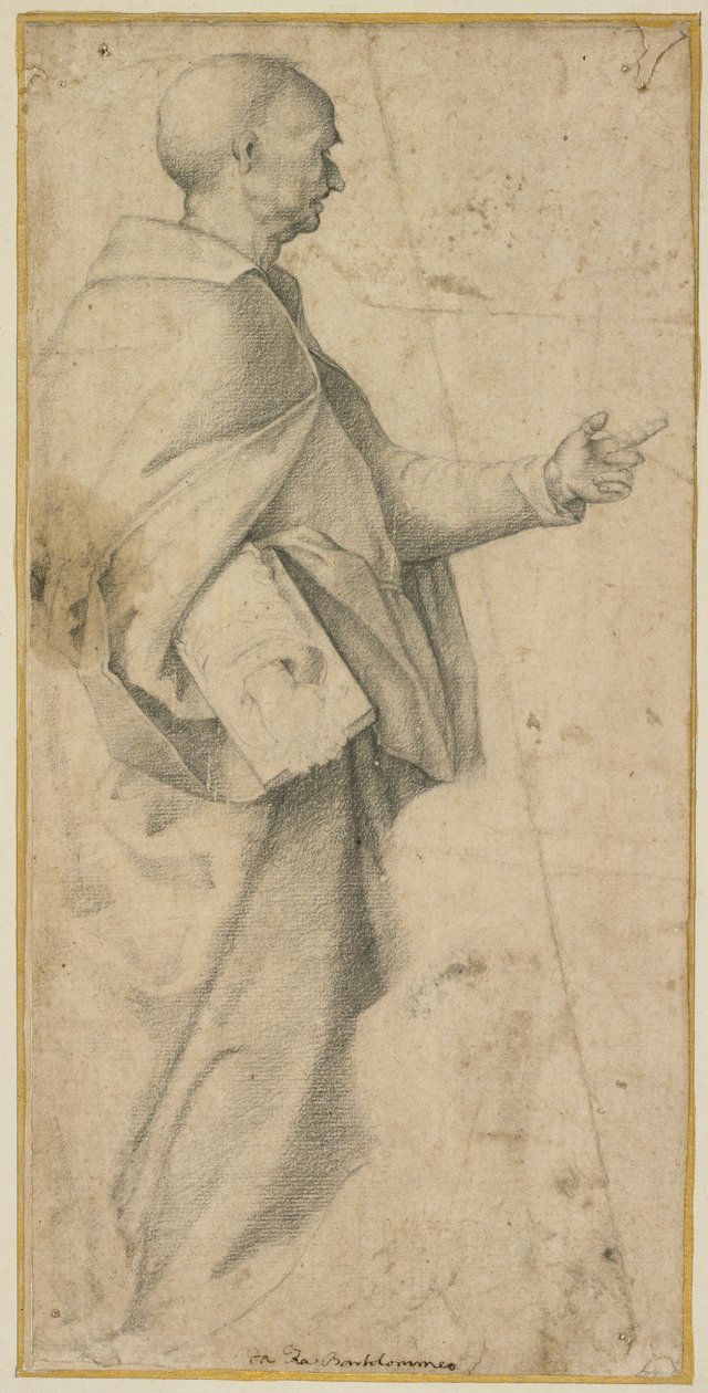 Staande Mannelijke Heilige door Fra Bartolommeo