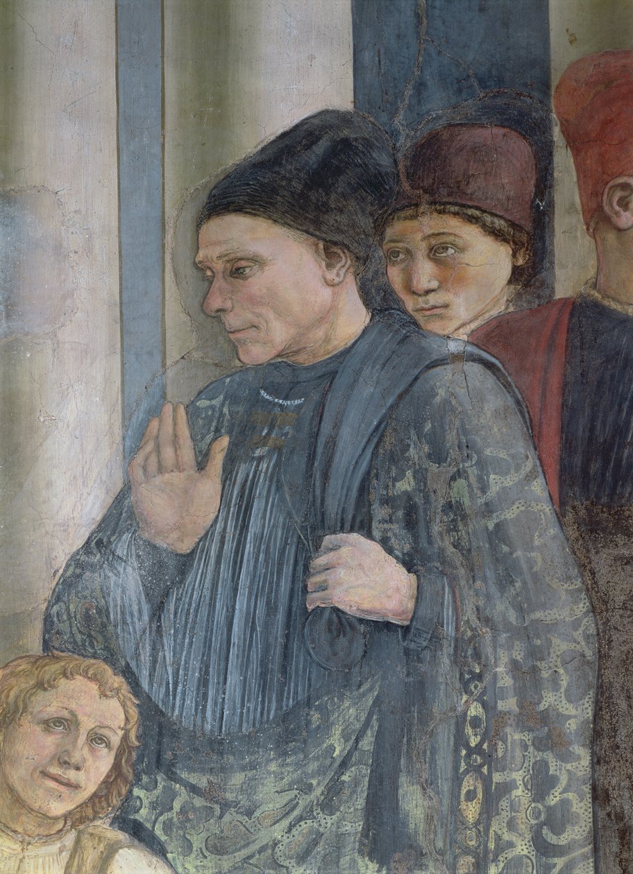 De viering van de relieken van St. Stefanus (detail) 1452-66 door Fra Filippo Lippi