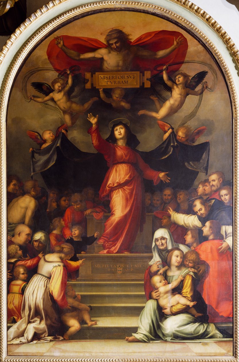 Onze-Lieve-Vrouw van Barmhartigheid, door Bartolomeo della Porta, bekend als Fra Bartolomeo (1472-1517) door Fra (1472 1517) Bartolomeo