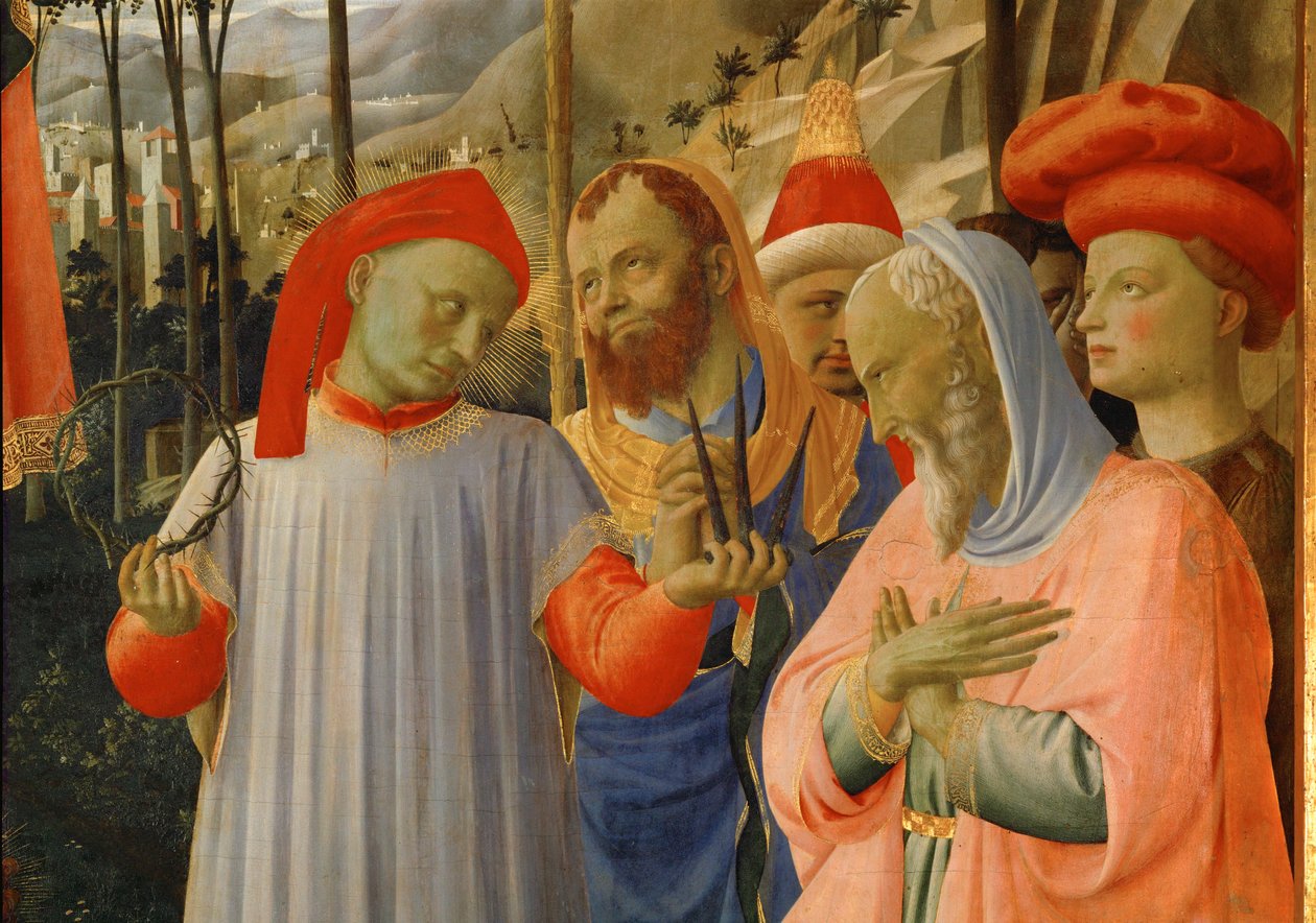 Een groep mannen door Fra (c.1387-1455) Angelico