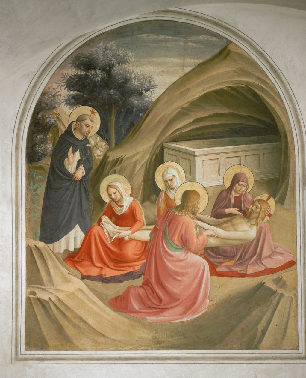 Cella 2: Deploratie door Fra (c.1387-1455) Angelico