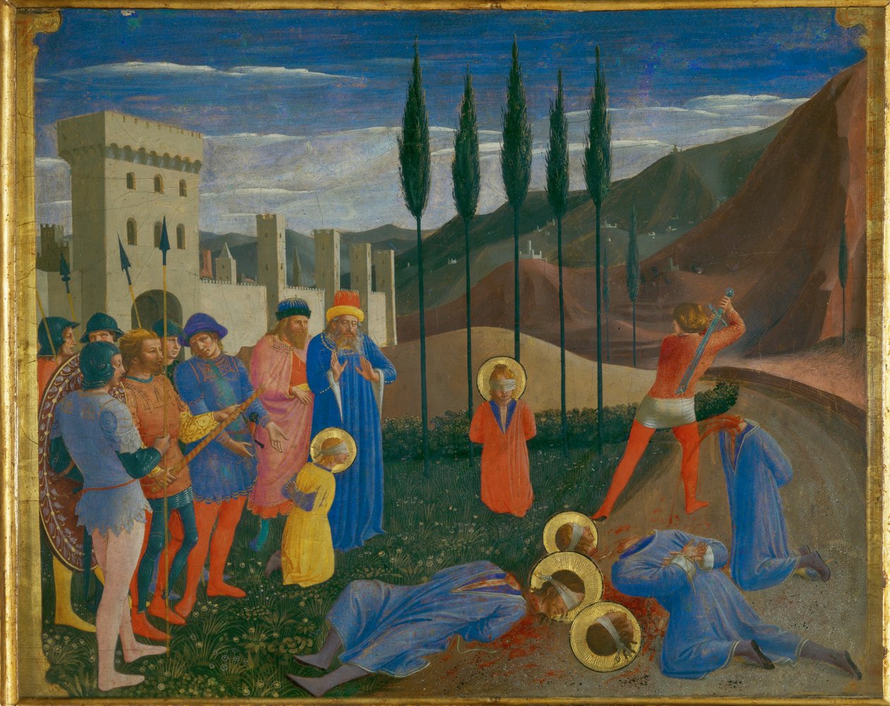 Le martyre de saints Cosme et Damien - Het martelaarschap van de heiligen Cosmas en Damian ... door Fra (c.1387-1455) Angelico