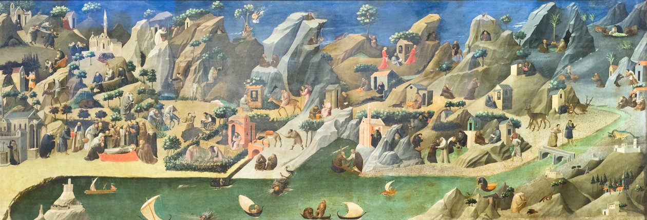 Verhalen uit de levens van de heilige vaders in de woestijn (Thebaid) door Fra (c.1387 1455) Angelico