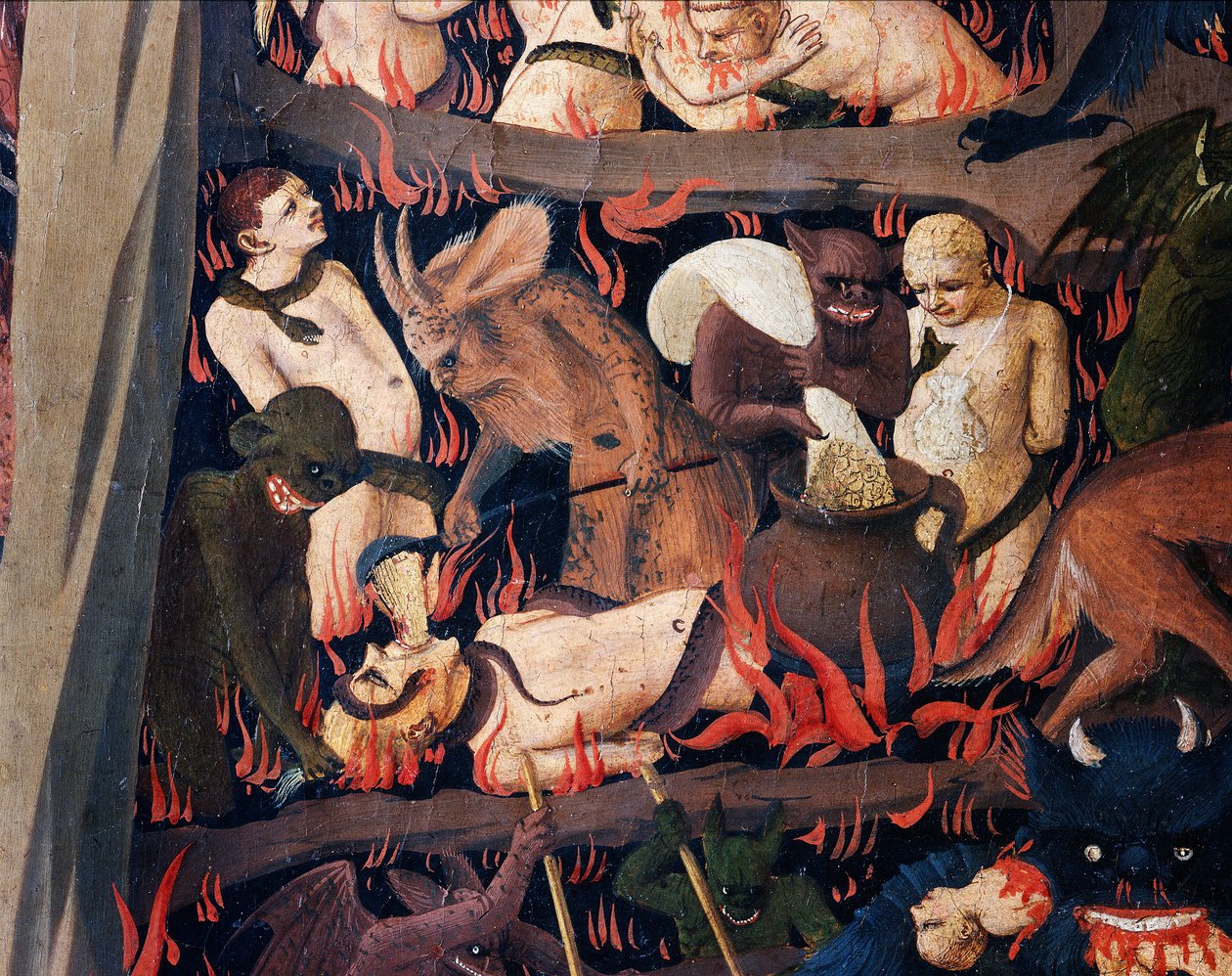 Het Laatste Oordeel: Hel door Fra  Angelico