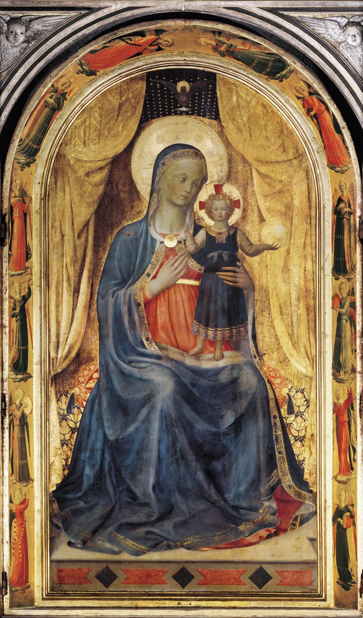 Tabernakel van de Linaiuoli (tempera op paneel) door Fra (c.1400 55) Angelico