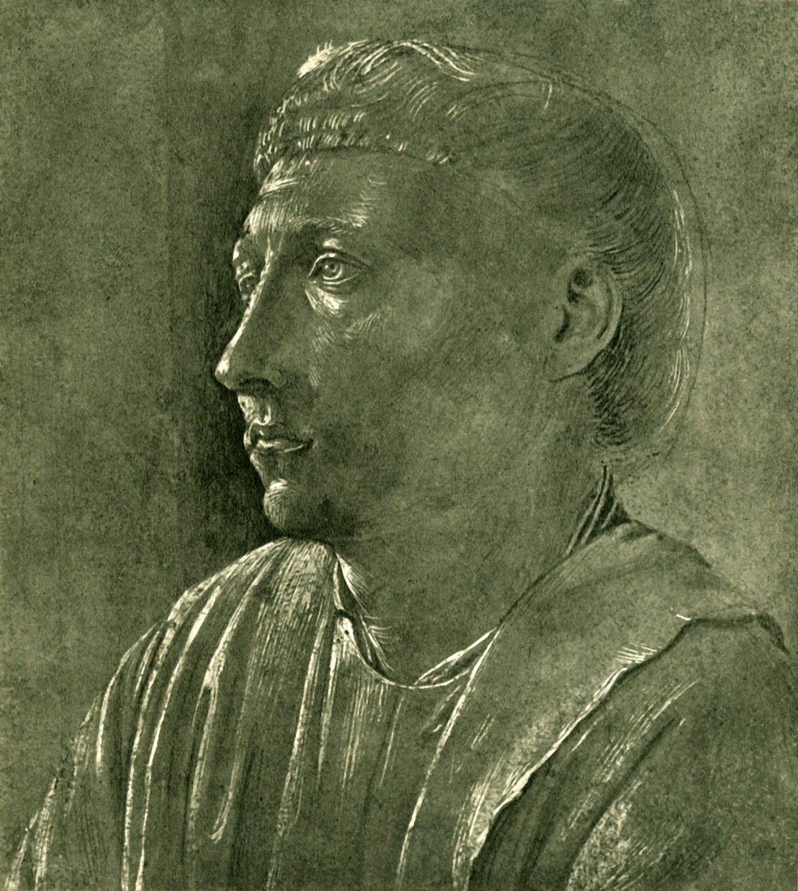Buste van een geestelijke, c1450, 1943 door Fra Angelico