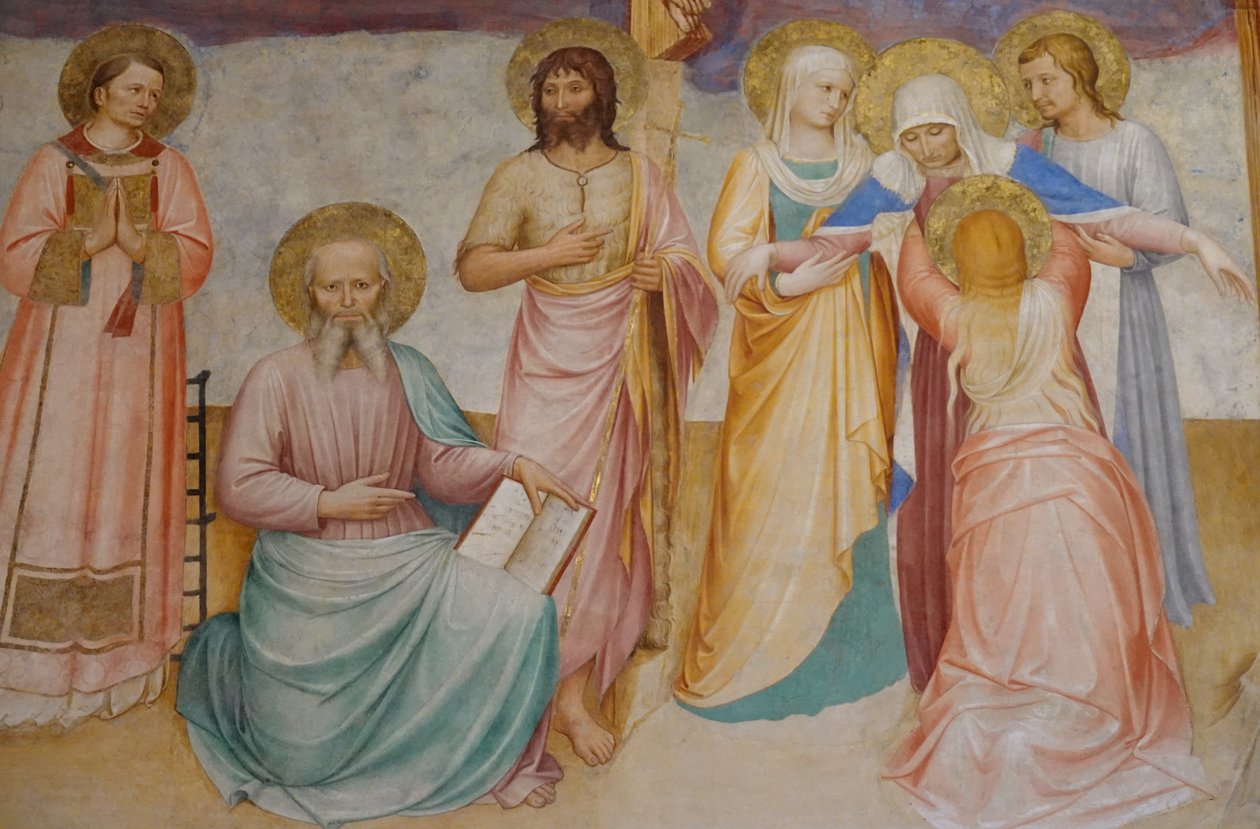 Kruisiging met heiligen door Fra Angelico