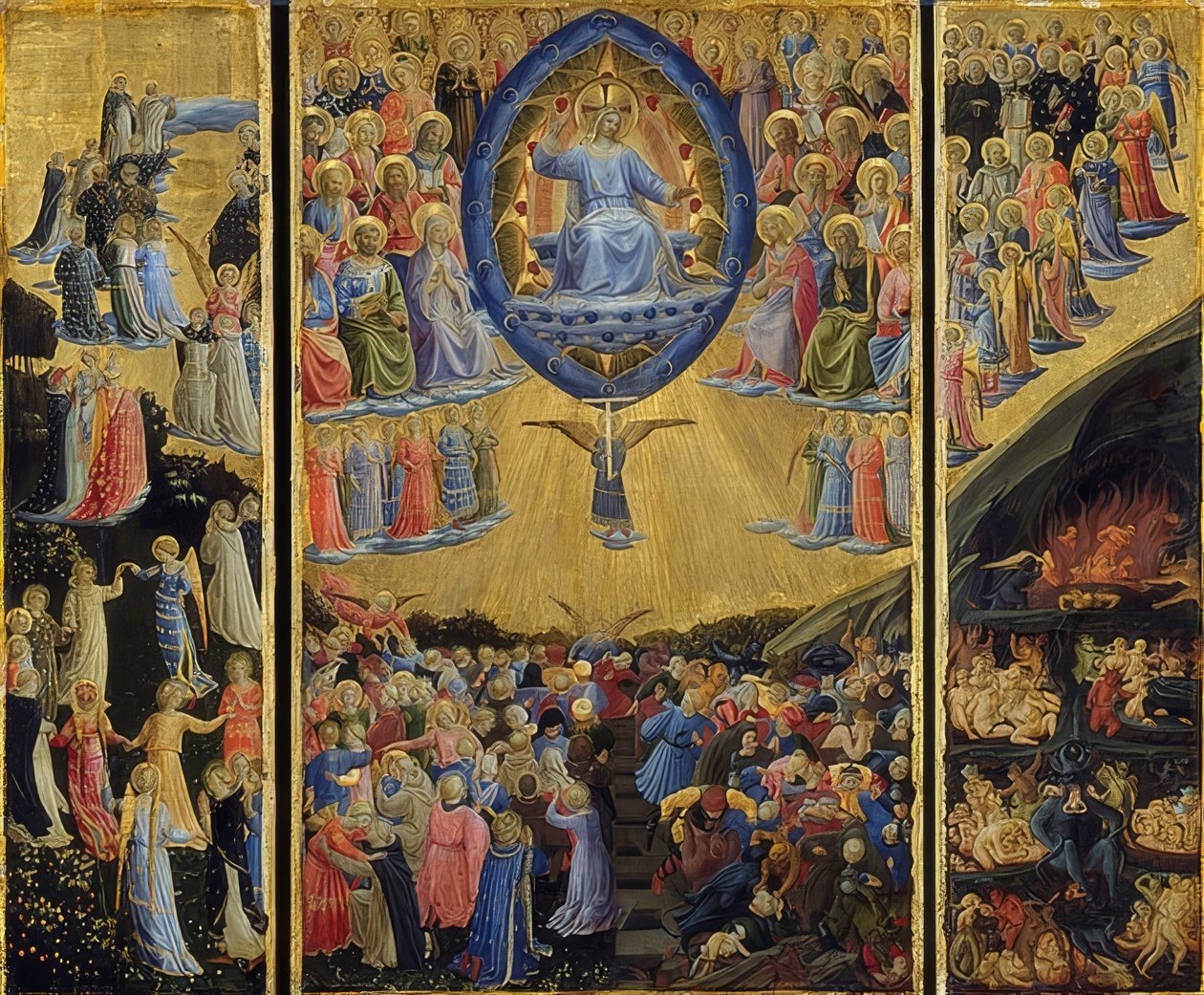 Het laatste oordeel. 1440-45 door Fra Angelico