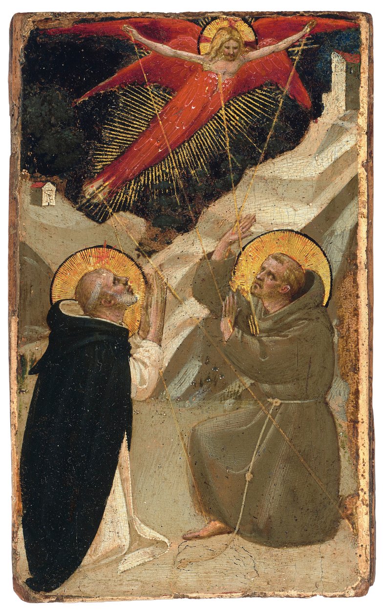 Sint Dominicus en de stigmatisering van Sint Franciscus door Fra Angelico