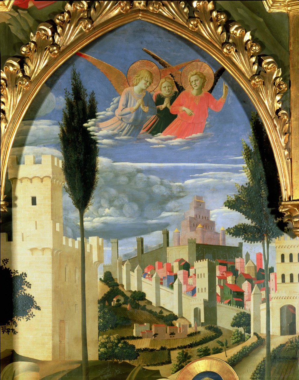 Santa Trinita Altaarstuk (detail) door Fra Angelico