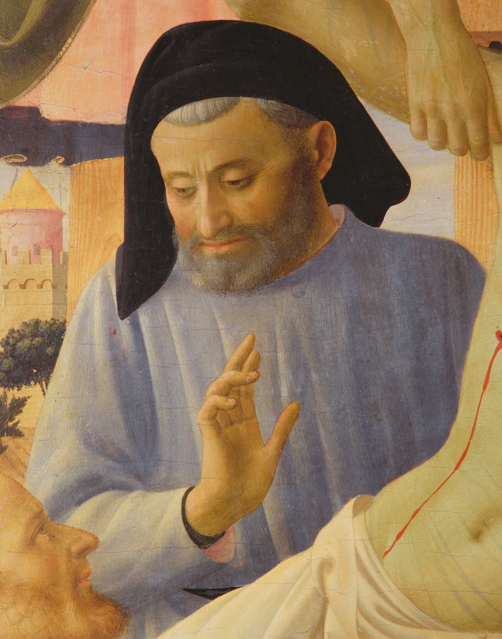 Santa Trinita (detail) door Fra Angelico