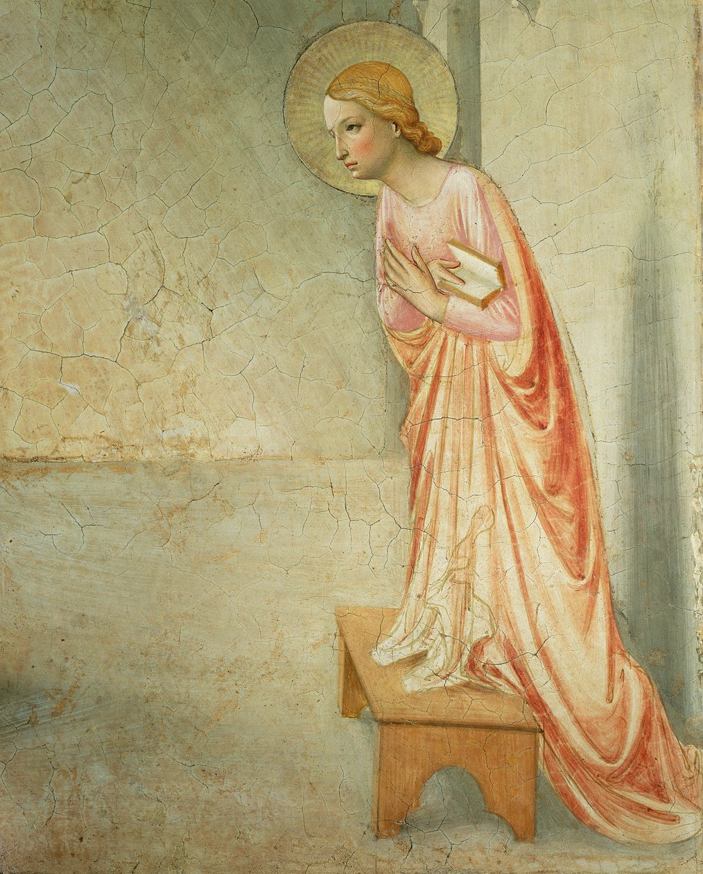De Annunciatie, detail van de Maagd, 1442 (detail) door Fra Angelico