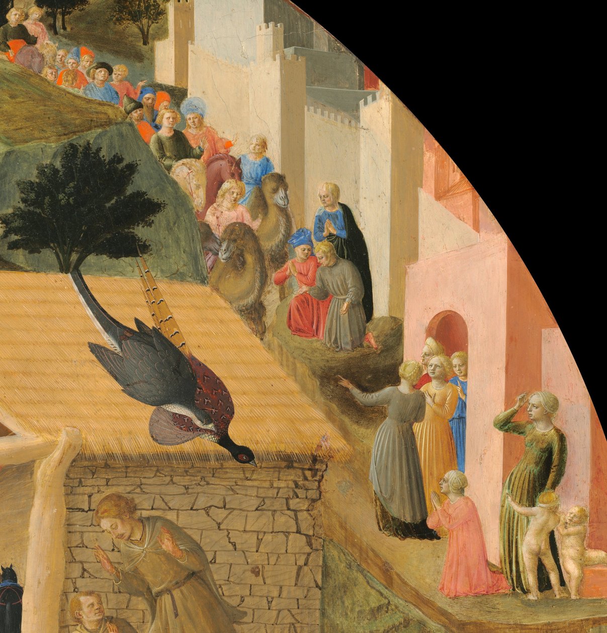 De Aanbidding der Wijzen door Fra Angelico and Fra Filippo Lippi