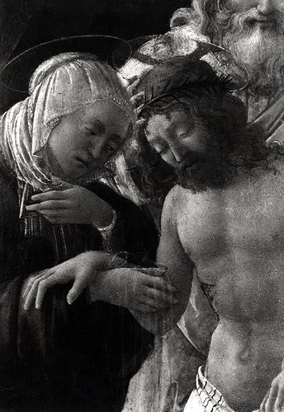 De graflegging (detail) door Fra Filippo Lippi