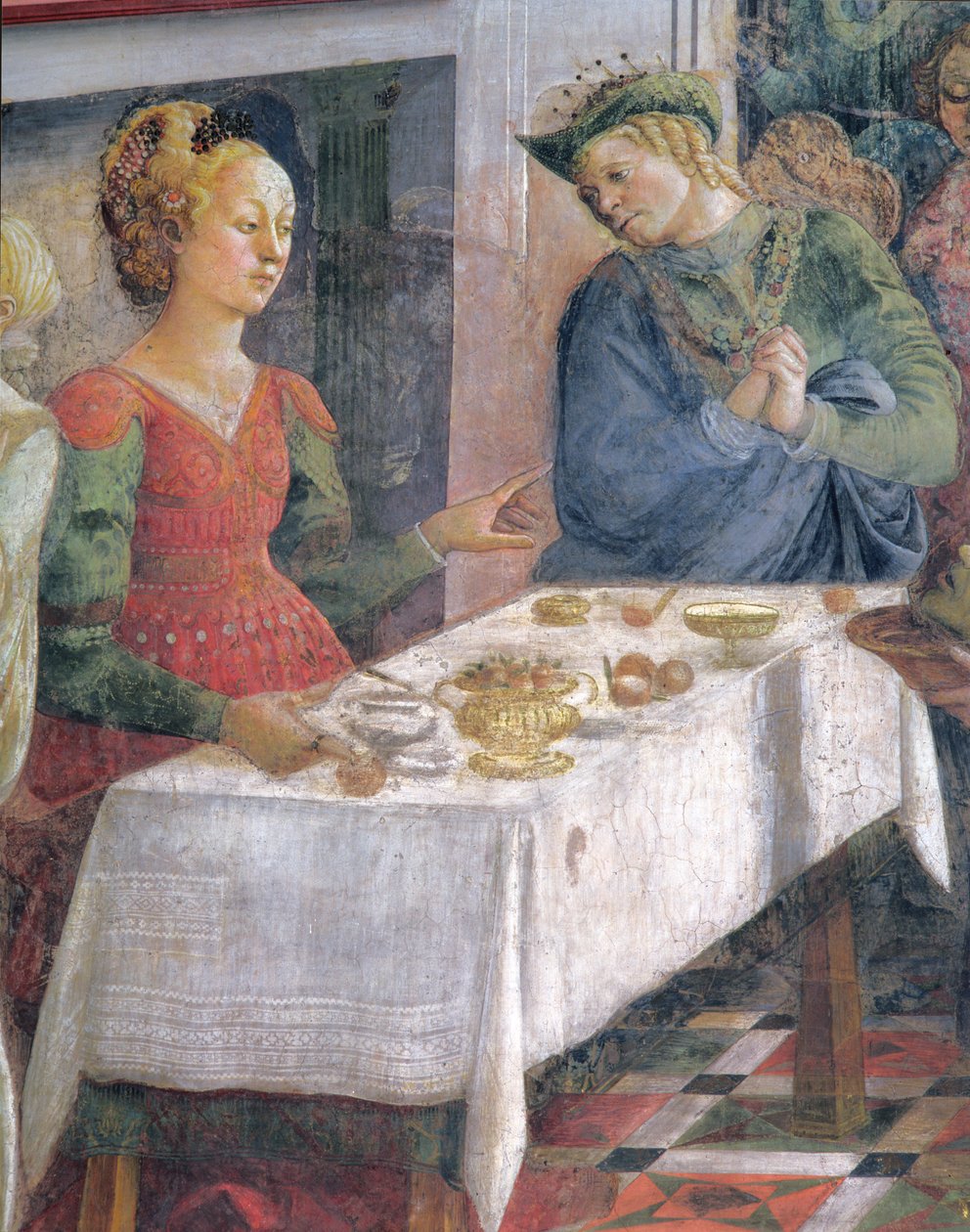 Het feest van Herodes (detail) door Fra Filippo Lippi