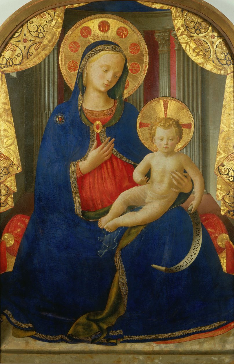 Madonna van Nederigheid, ca. 1435-1440 door Fra Giovanni Angelico da Fiesole