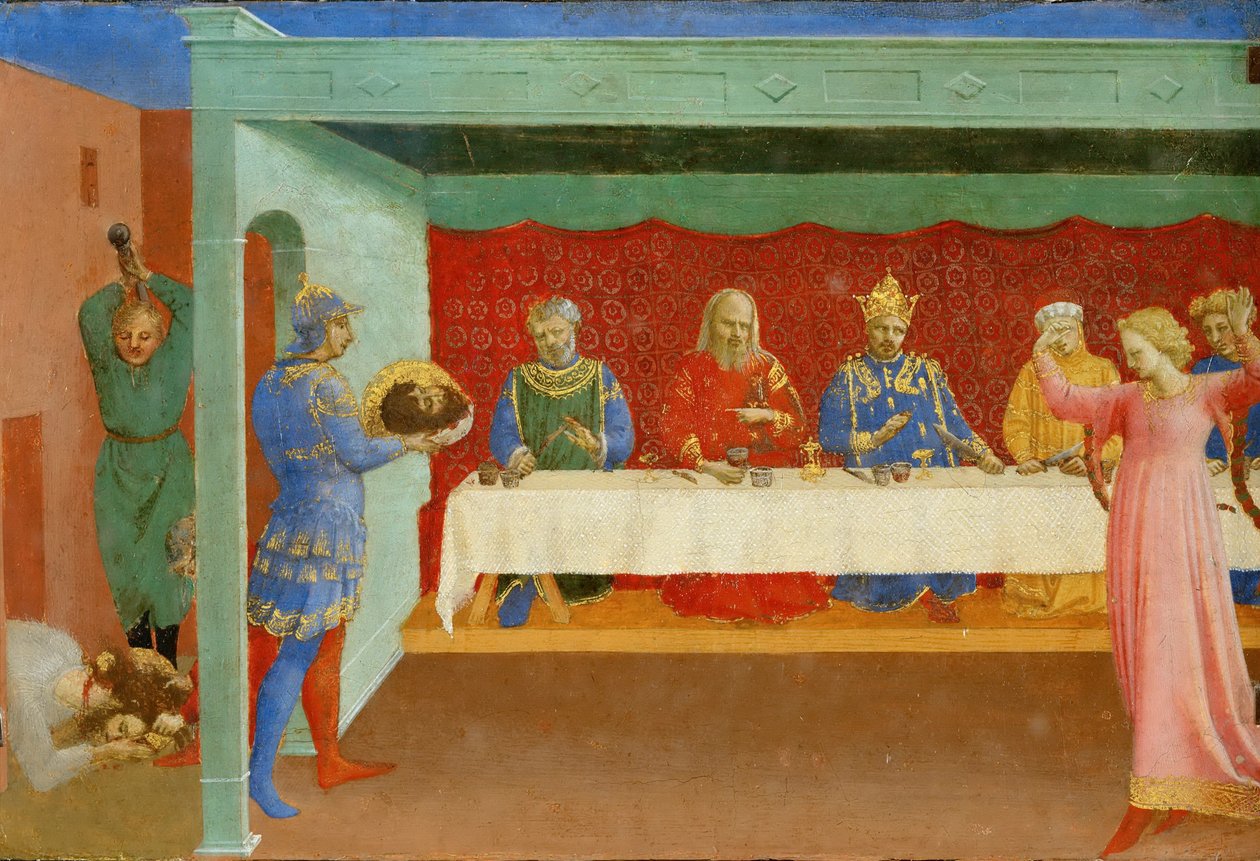 Het feest van Herodes en de onthoofding van Johannes de Doper, ca. 1430 door Fra Giovanni Angelico da Fiesole