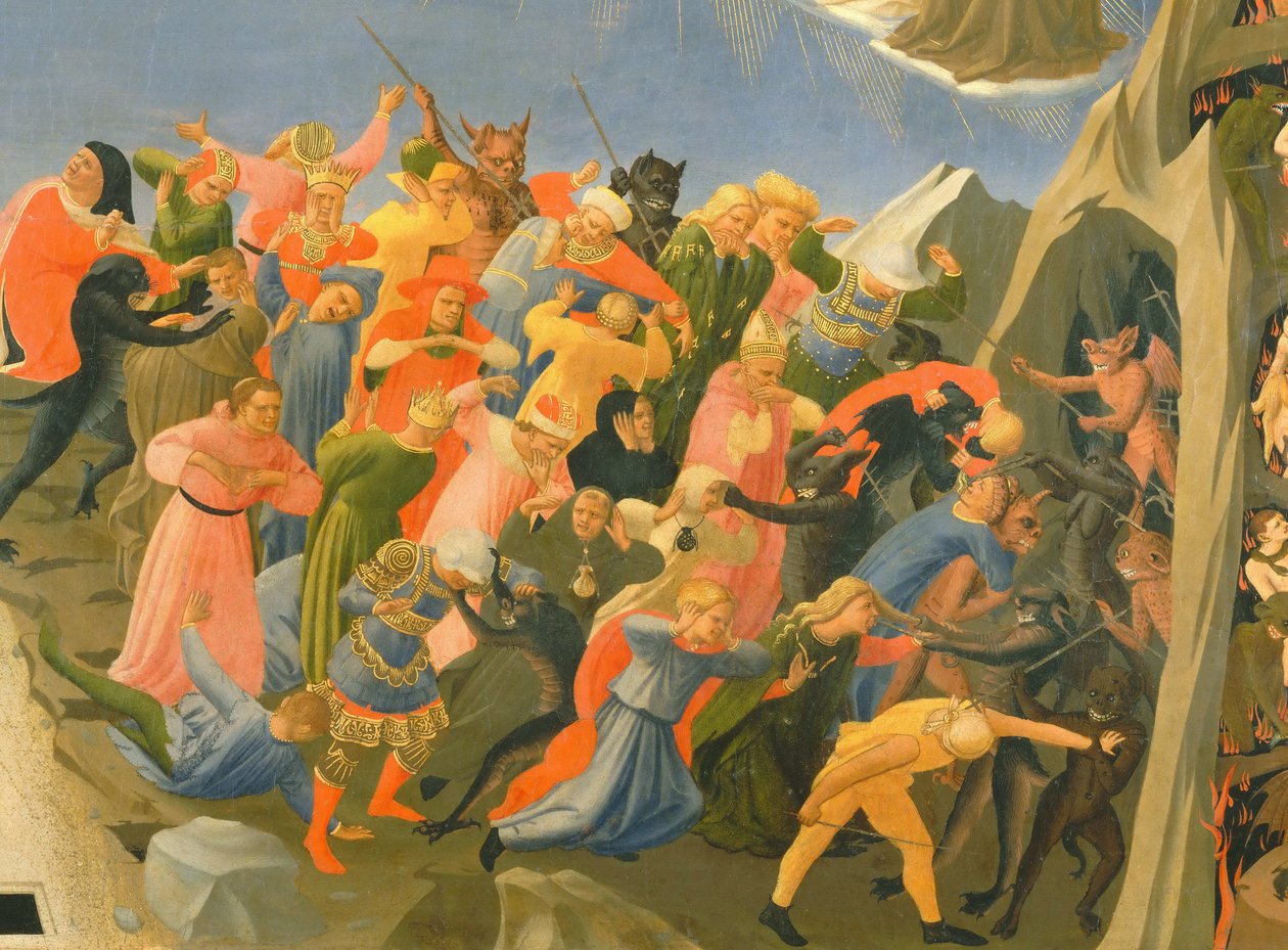 Het Laatste Oordeel (detail) door Fra Giovanni Angelico da Fiesole