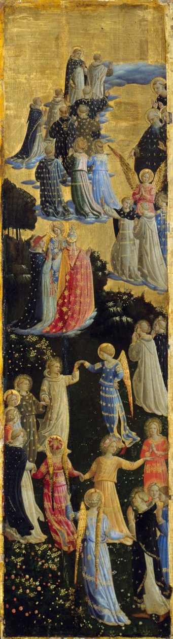 Het Laatste Oordeel Gevleugeld Altaar, Linker Paneel door Fra Giovanni Angelico da Fiesole