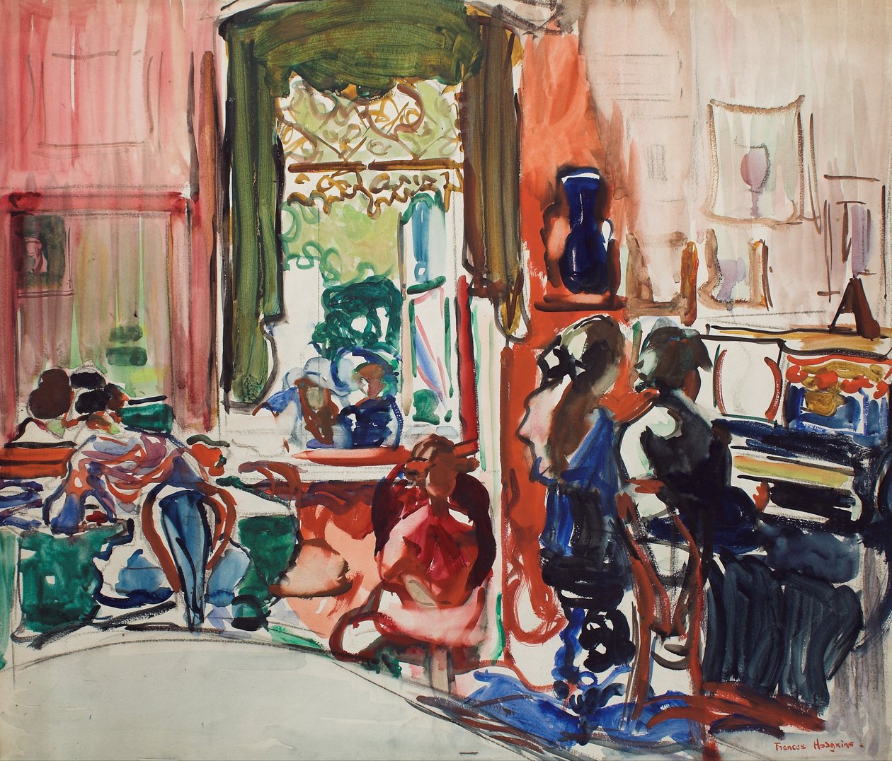De pianoles door Frances Hodgkins