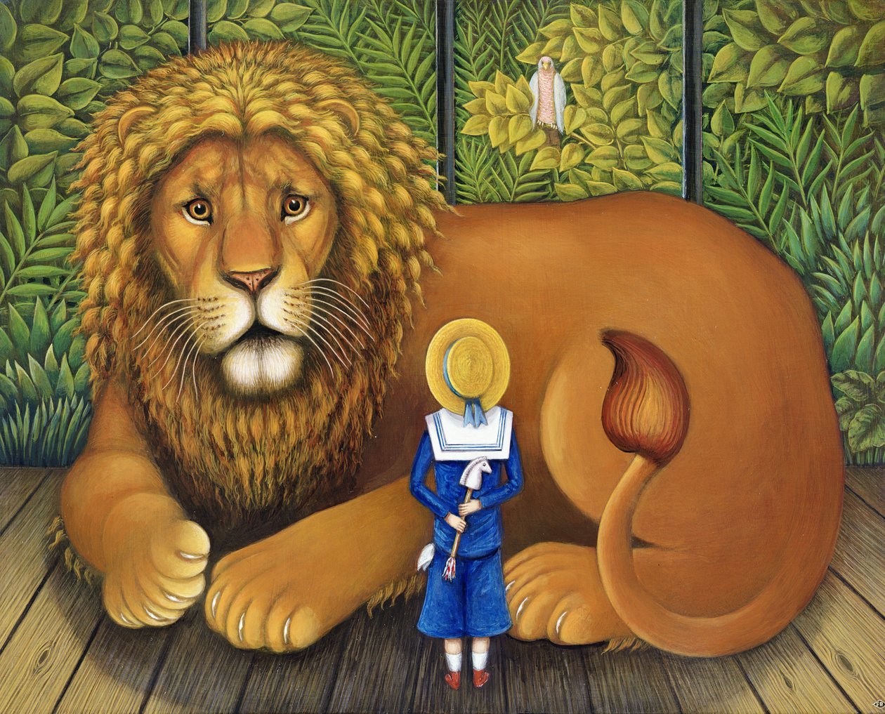 De Leeuw en Albert, 2001 door Frances Broomfield