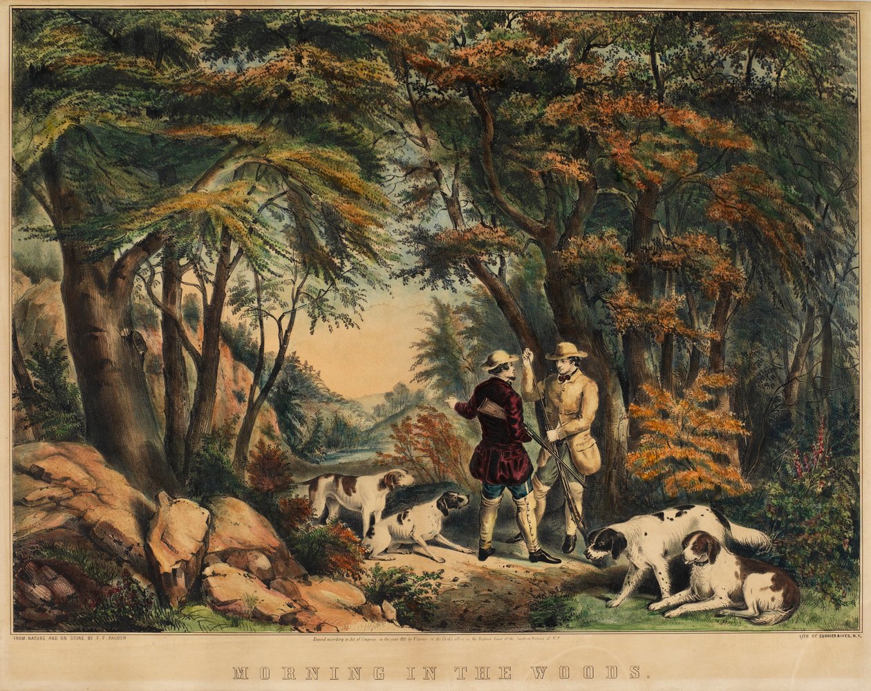 Ochtend in het bos door Frances Flora Bond Palmer