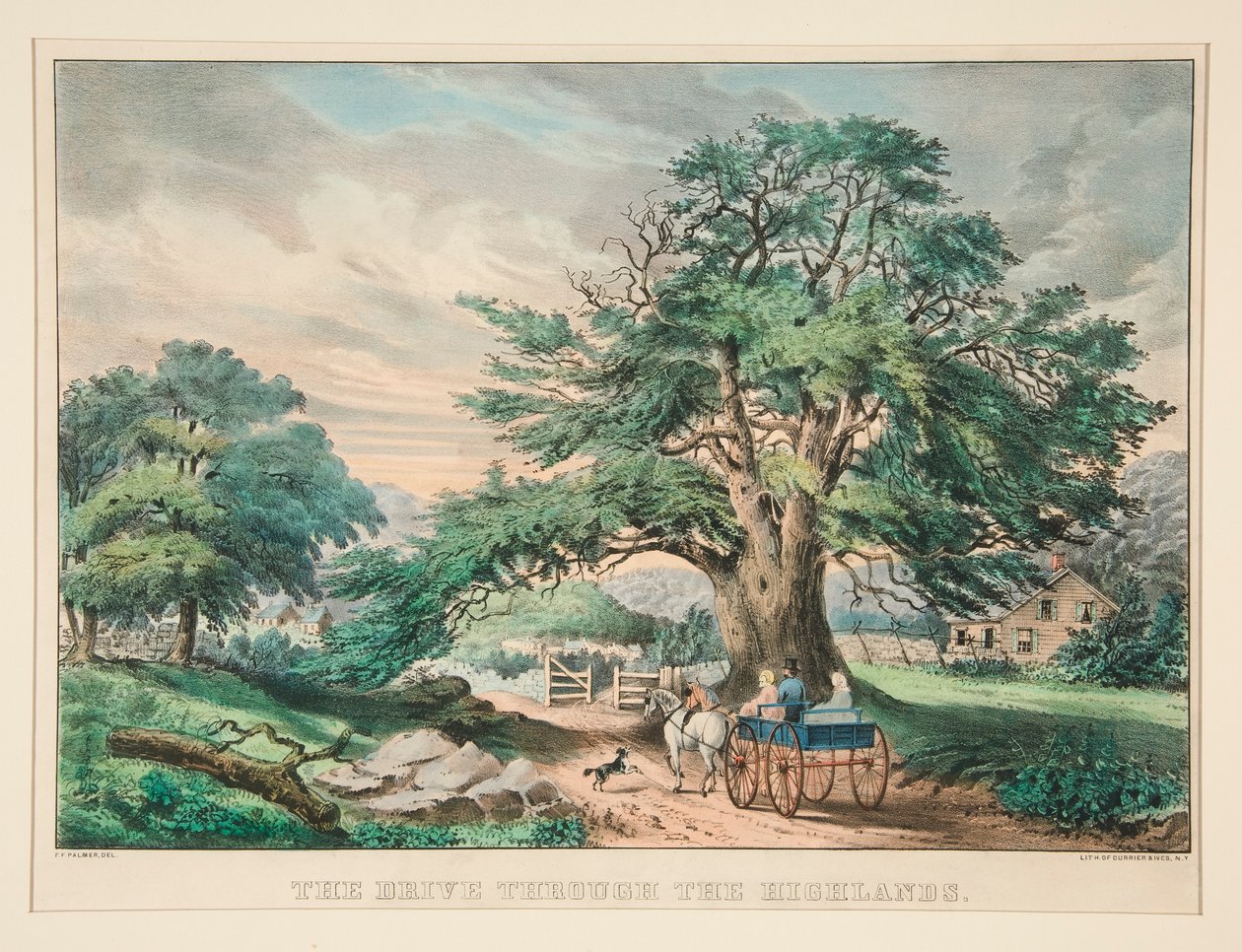 De rit door de Hooglanden door Frances Flora Bond Palmer