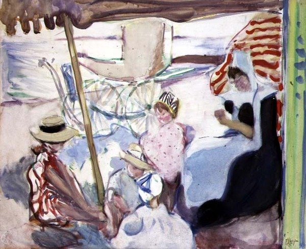 De Picknick, ca. 1914 door Frances Hodgkins