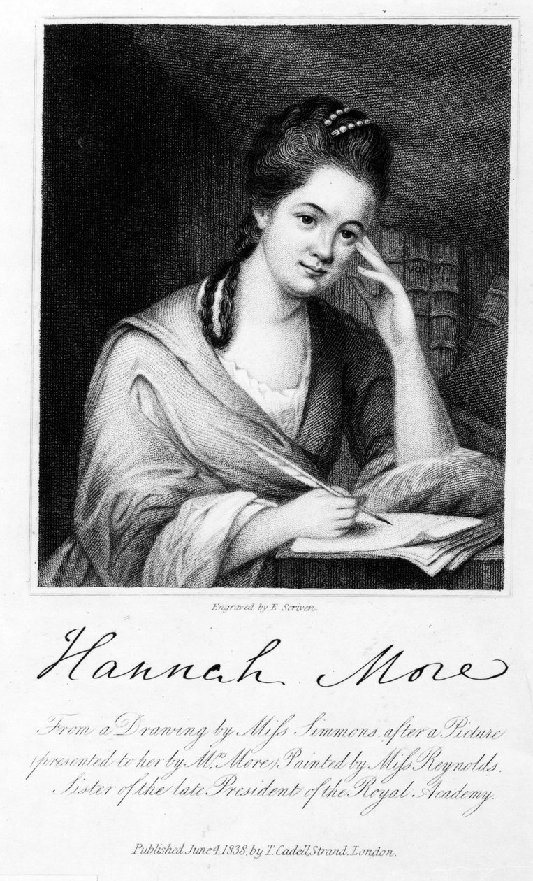 Hannah More, gegraveerd door Edward Scriven, 1838 door Frances Reynolds