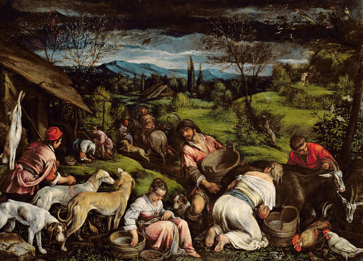 Lente, 1576 door Francesco Bassano