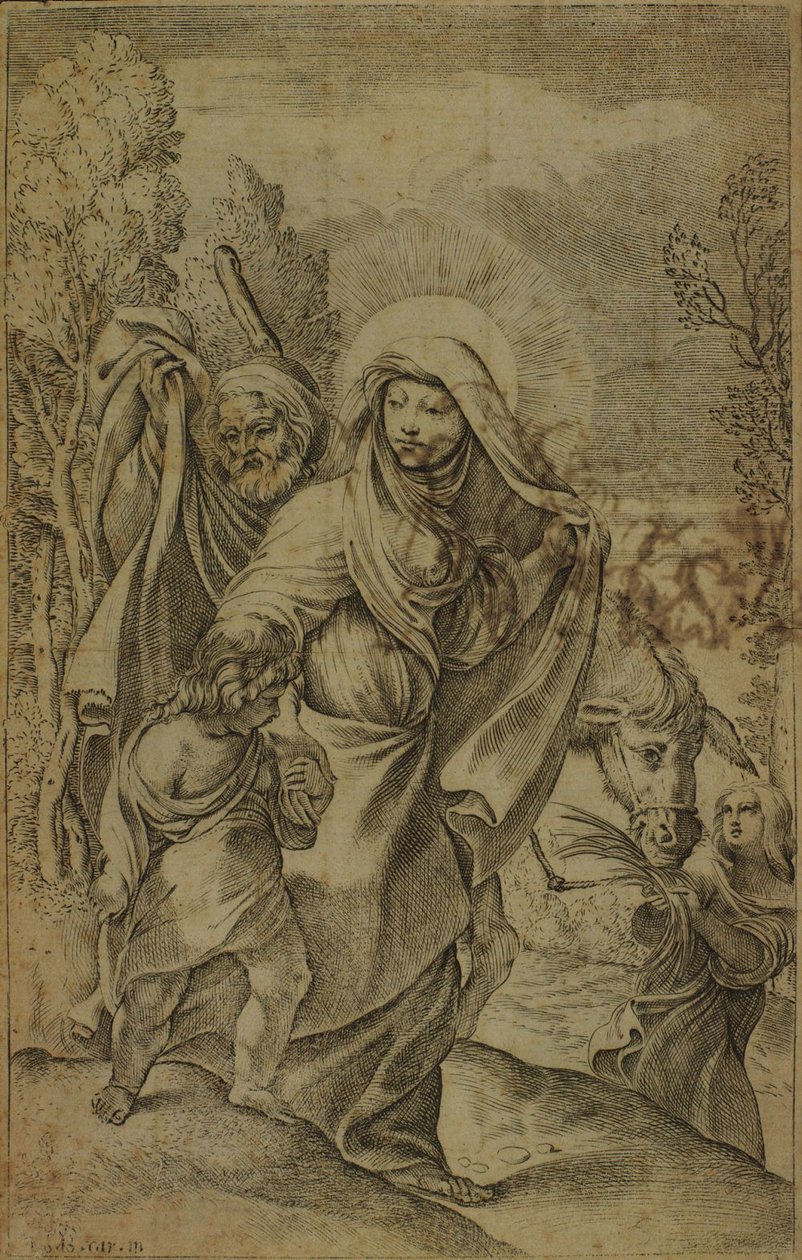 De Heilige Maagd keert terug van Egypte naar Judea door Francesco Brizio