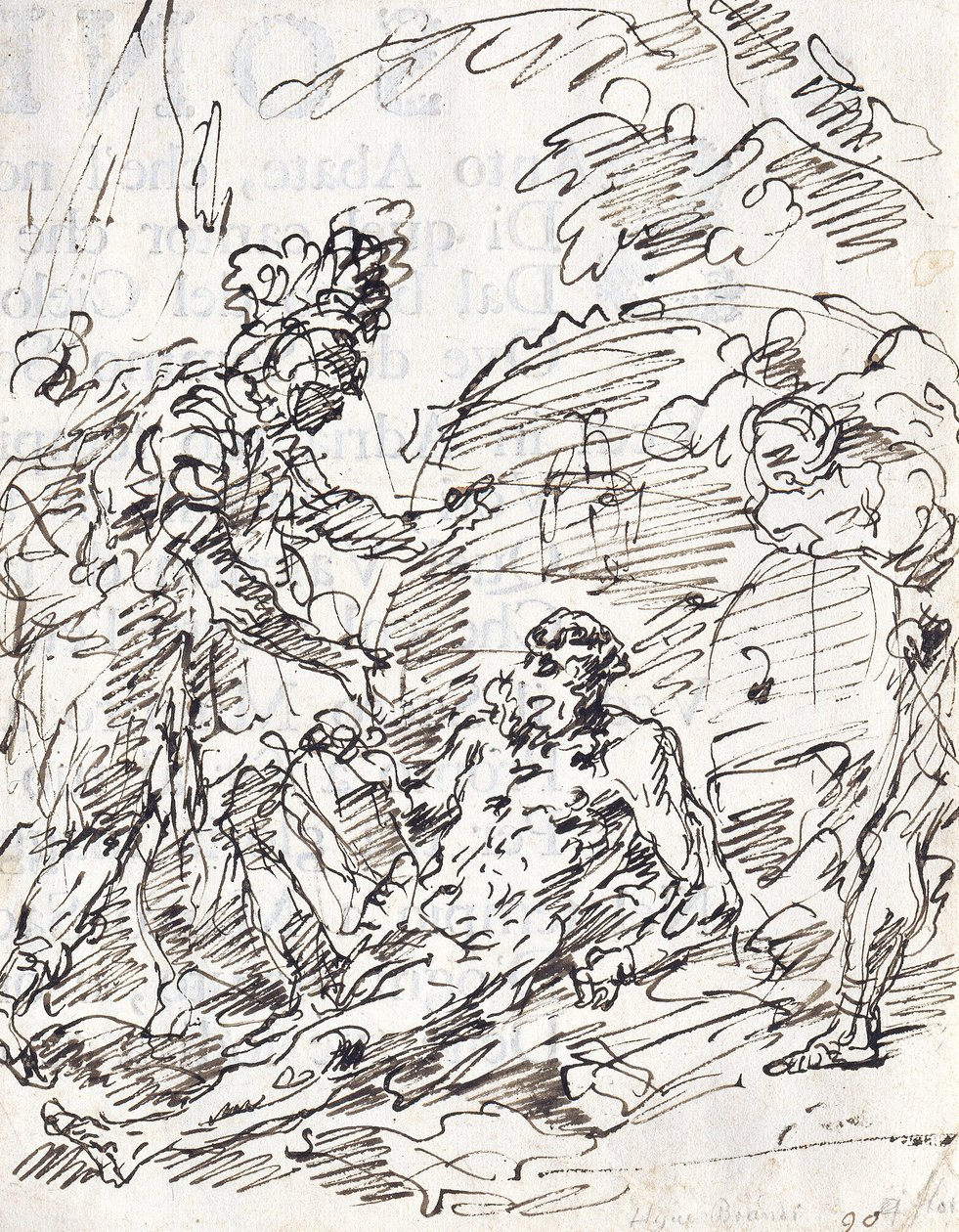 Alexander en Diogenes door Francesco Fontebasso