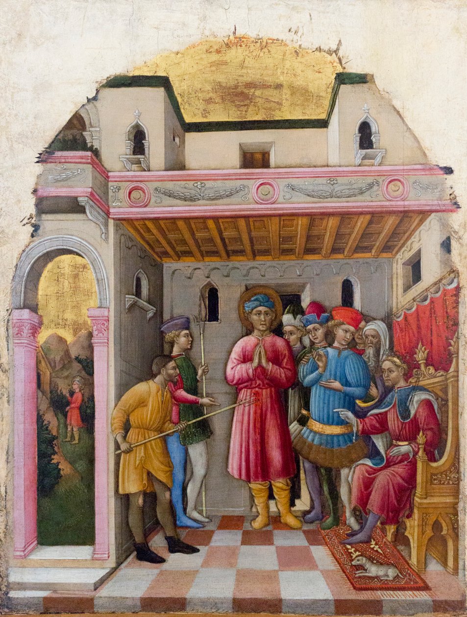 Het martelaarschap van Sint Mamante door Francesco de Franceschi